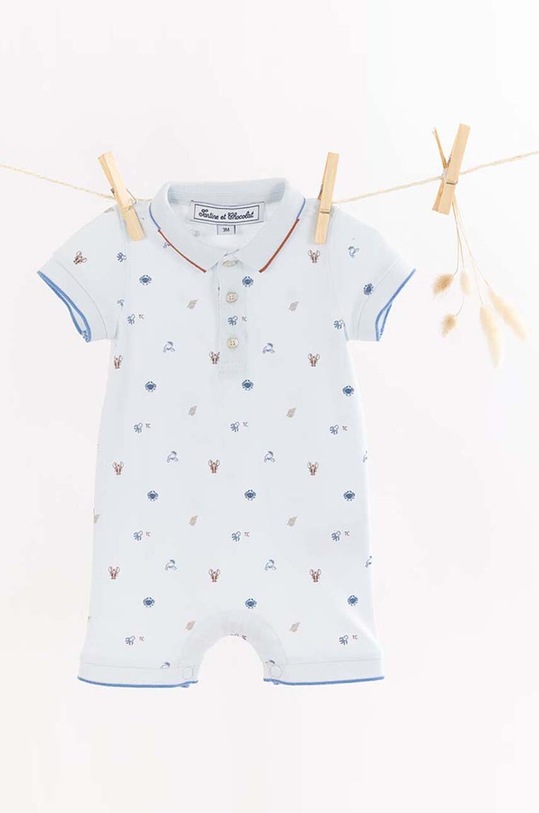 Tartine et Chocolat rampers bawełniany niemowlęcy TY33071.80