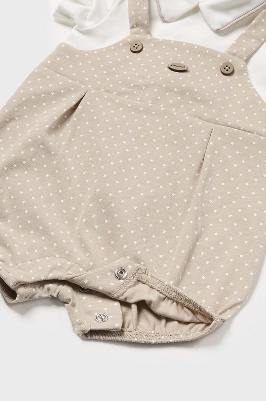 Chłopiec Mayoral Newborn rampers bawełniany niemowlęcy 1616.1C.Newborn.PPYH beżowy