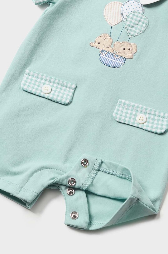 Chłopiec Mayoral Newborn rampers niemowlęcy 1724.1C.Newborn.PPYH turkusowy