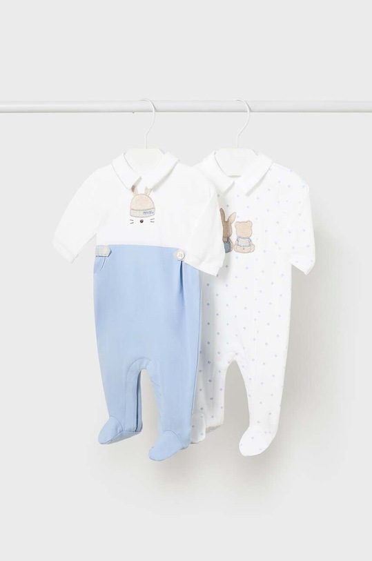Mayoral Newborn pajacyk niemowlęcy 2-pack Produkt niemowlęcy niebieski 1725.1C.Newborn.PPYH