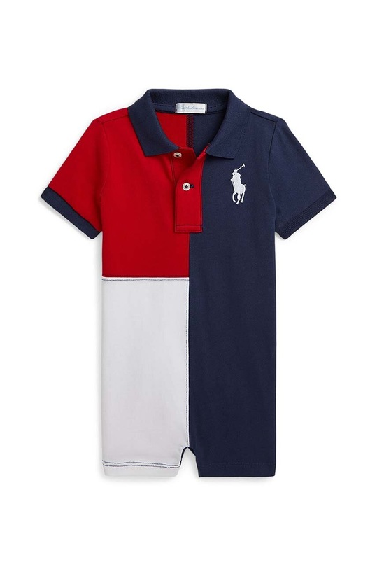 Pamučni kombinezon za bebe Polo Ralph Lauren Proizvod za bebe mornarsko plava 320942276001