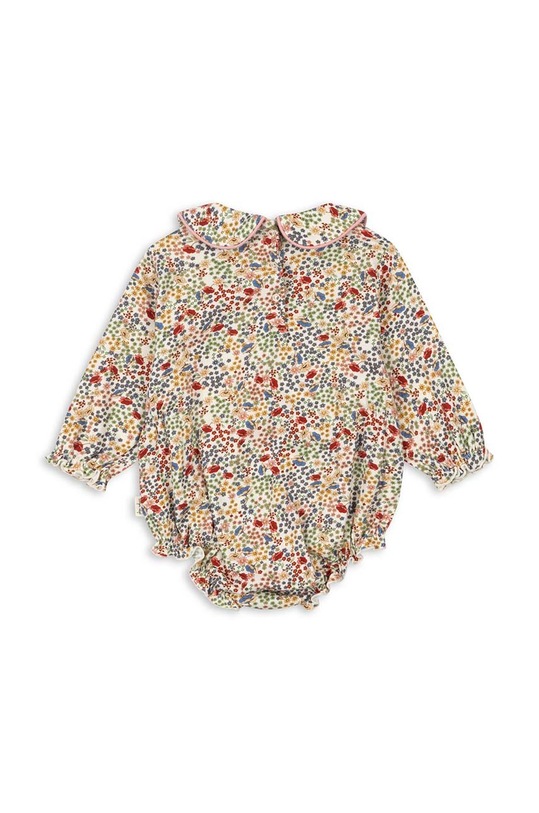 Fete Konges Sløjd body din bumbac pentru bebelusi KS100069 portocaliu