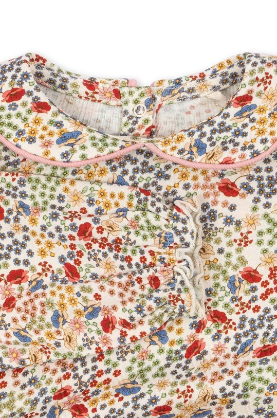 Konges Sløjd body din bumbac pentru bebelusi KS100069 portocaliu