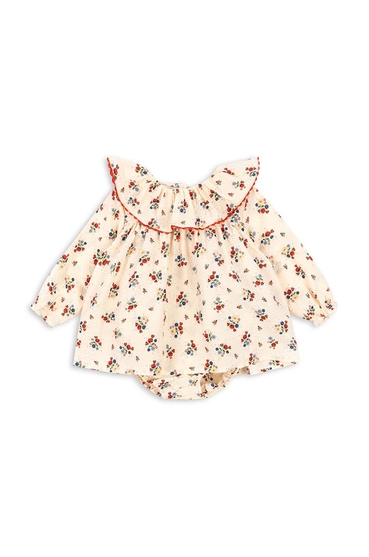 Konges Sløjd body din bumbac pentru bebelusi Produs pentru bebe portocaliu KS100145