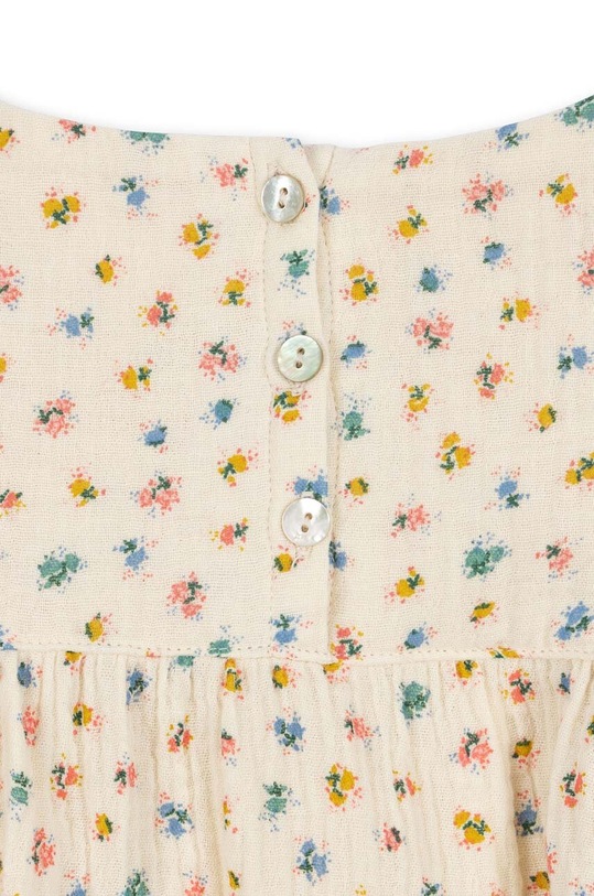 Fete Konges Sløjd body din bumbac pentru bebelusi KS100821 bej