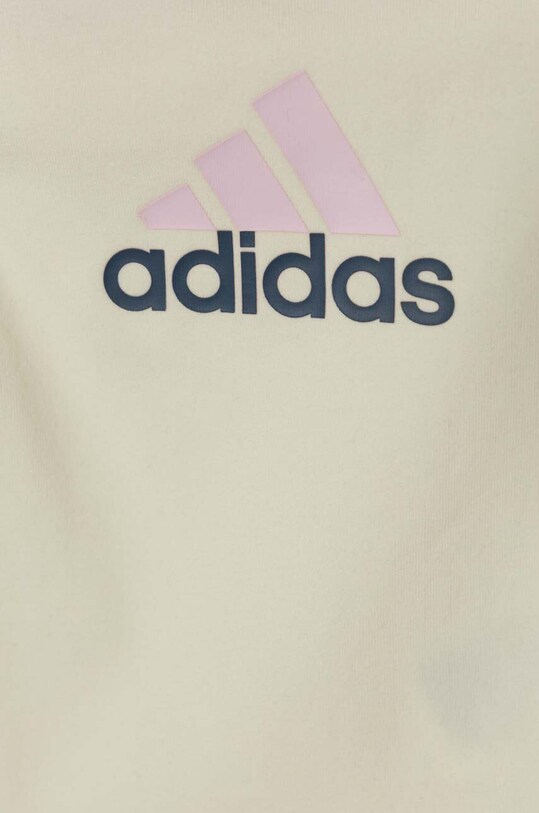 Dziewczynka adidas czapka i body niemowlęce IQ4109 beżowy