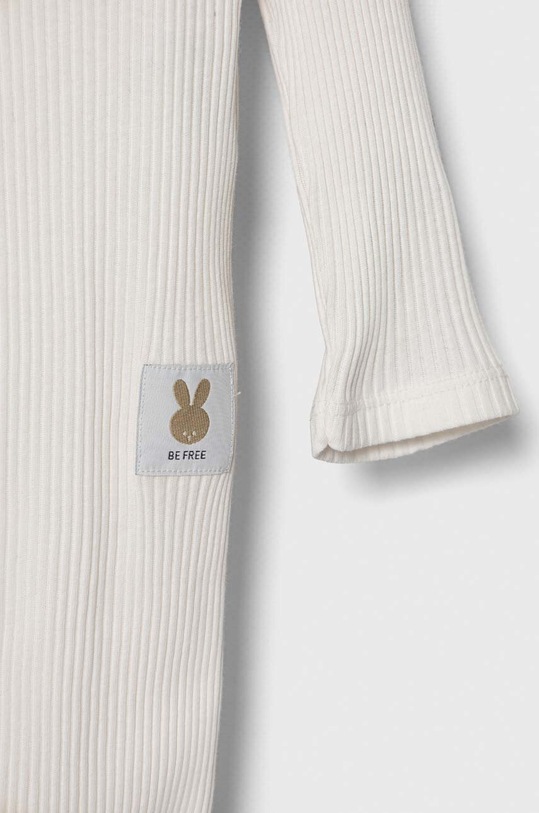 Dziewczynka United Colors of Benetton pajacyk niemowlęcy bawełniany 3FMG0T01H.W.Seasonal beżowy