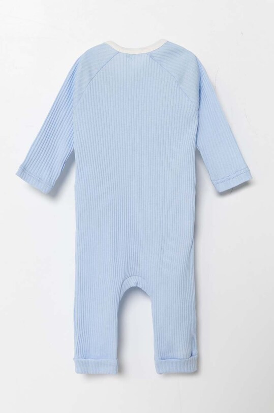 Хлопковый комбинезон для младенцев United Colors of Benetton 3FMG0T01H.W.Seasonal голубой SS24