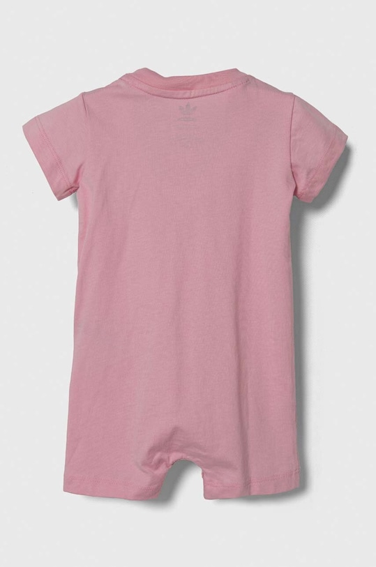 Dětské bavlněné dupačky adidas Originals IS7256 růžová SS24