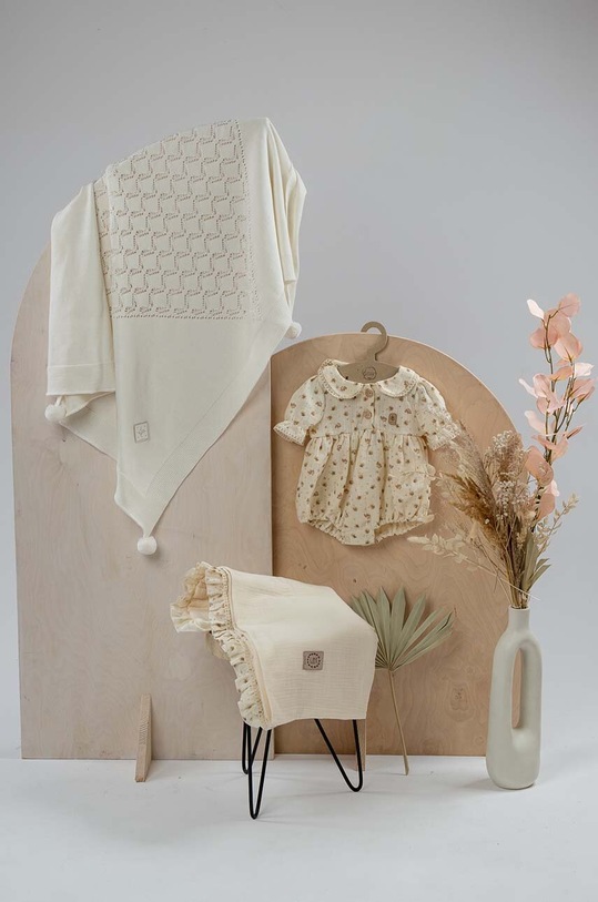 Jamiks salopete bebelusi din bumbac SALAMANKA.o.Ra.JLG001.G bej