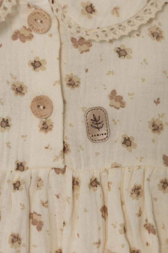 Fete Jamiks salopete bebelusi din bumbac SALAMANKA.o.Ra.JLG001.G bej