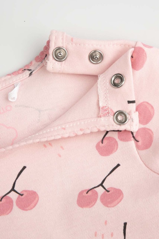 Dziewczynka Coccodrillo body bawełniane niemowlęce WC4412204UFG różowy