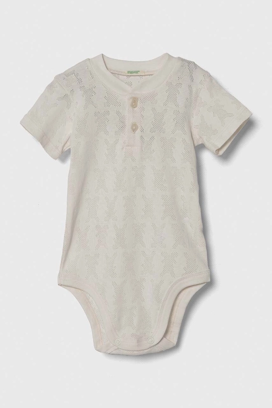 Djevojčice Pamučni bodi za bebe United Colors of Benetton 2-pack 34KE0B00O.W.Seasonal roza