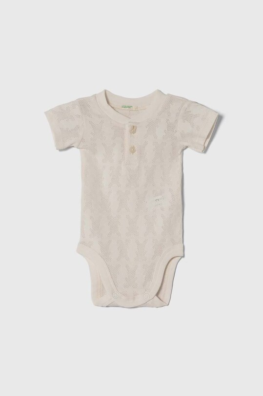 Fete United Colors of Benetton body din bumbac pentru bebelusi 2-pack 34KE0B00O.W.Seasonal albastru