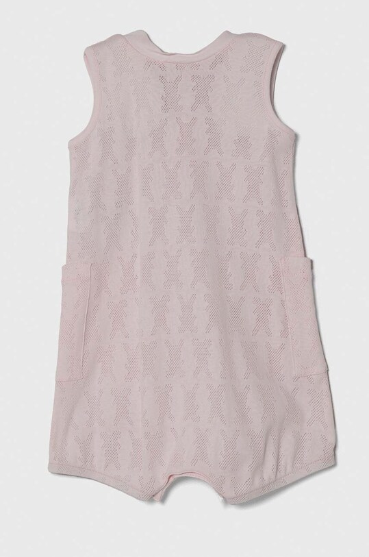 Хлопковый ромпер для младенцев United Colors of Benetton 34KE0T01P.W.Seasonal розовый SS24