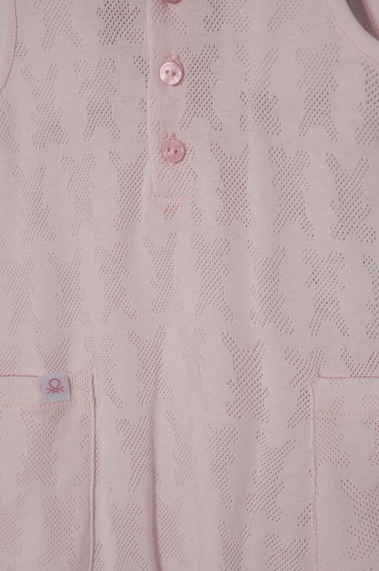 Dziewczynka United Colors of Benetton rampers bawełniany niemowlęcy 34KE0T01P.W.Seasonal różowy