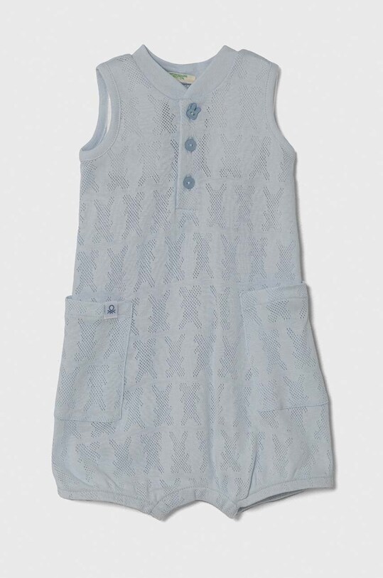 United Colors of Benetton rampers bawełniany niemowlęcy Produkt niemowlęcy niebieski 34KE0T01P.W.Seasonal