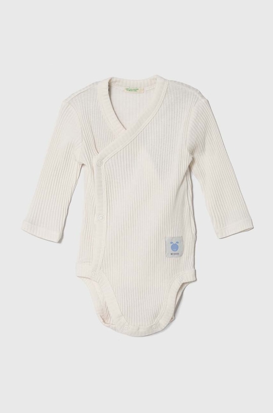 United Colors of Benetton body bawełniane niemowlęce 2-pack 3FMG0B00K.W.Seasonal niebieski SS24