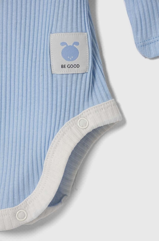 United Colors of Benetton body bawełniane niemowlęce 2-pack niebieski 3FMG0B00K.W.Seasonal