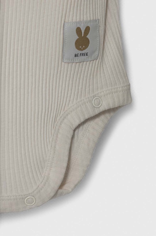 Dziewczynka United Colors of Benetton body bawełniane niemowlęce 2-pack 3FMG0B00L.W.Seasonal beżowy