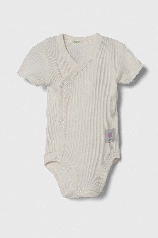 Fete United Colors of Benetton body din bumbac pentru bebelusi 2-pack 3FMG0B00L.W.Seasonal roz