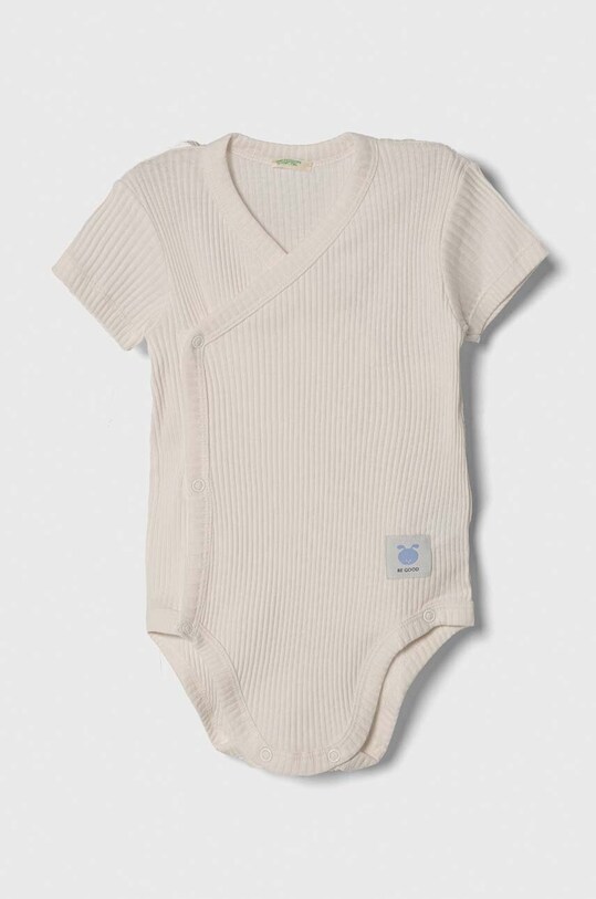 Девочка Детское боди из хлопка United Colors of Benetton 2 шт 3FMG0B00L.W.Seasonal голубой