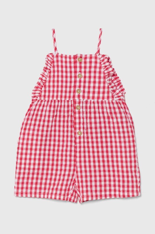 United Colors of Benetton rampers bawełniany niemowlęcy Produkt niemowlęcy czerwony 4QKUAT00W.W.Seasonal