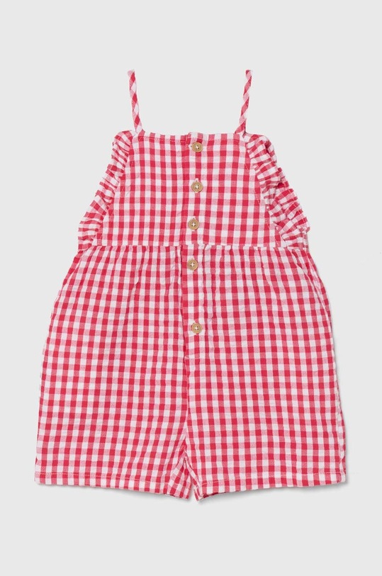 United Colors of Benetton salopete bebelusi din bumbac Produs pentru bebe rosu 4QKUAT00W.W.Seasonal