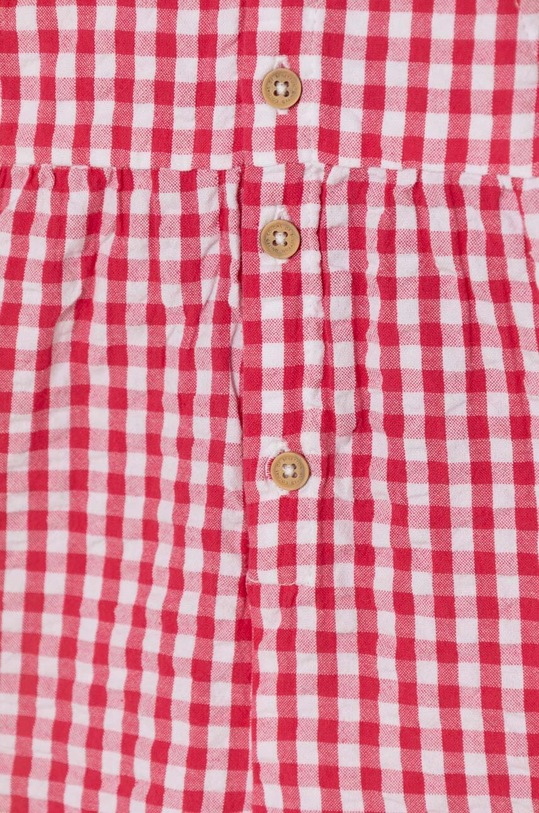 Fete United Colors of Benetton salopete bebelusi din bumbac 4QKUAT00W.W.Seasonal rosu