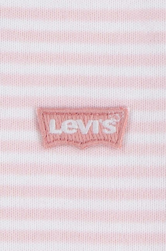 Levi's pamut baba body LVG 3PK BOW BODYSUIT SET 3 db 1EK337 rózsaszín