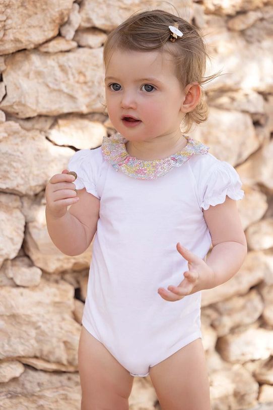 Pamučni bodi za bebe Tartine et Chocolat bijela TY11001.60.74