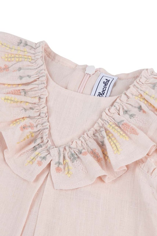 Tartine et Chocolat rampers lniany niemowlęcy różowy TY33031.60.74