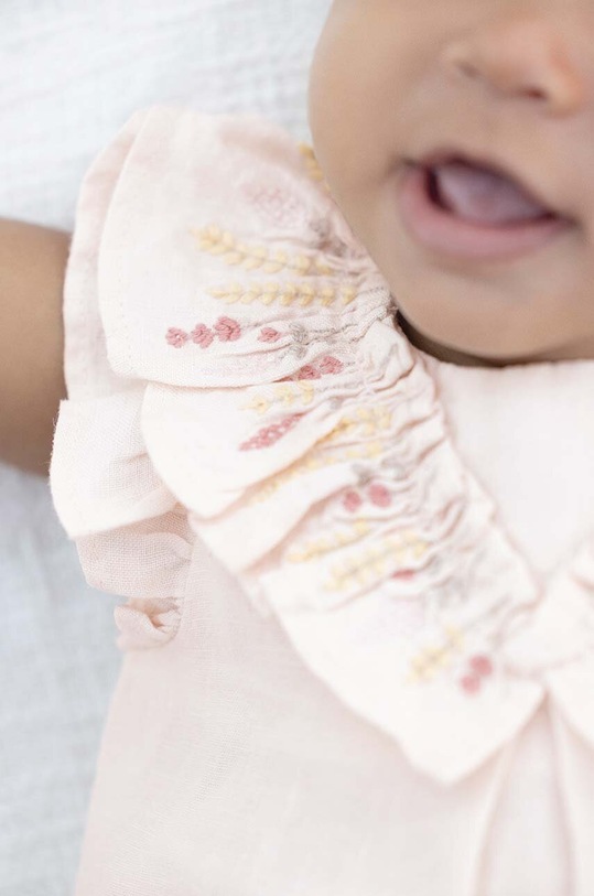 Tartine et Chocolat rampers lniany niemowlęcy TY33031.60.74 różowy