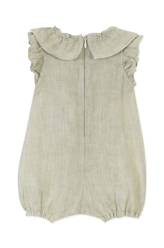 Детский льняной ромпер Tartine et Chocolat TY33031.60.74 бирюзовый SS24