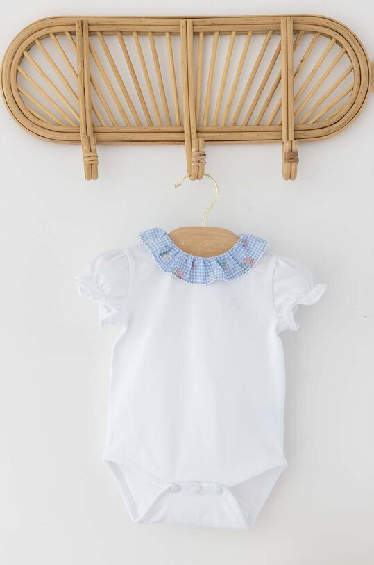 Tartine et Chocolat body din bumbac pentru bebelusi alb TY11121.60.74