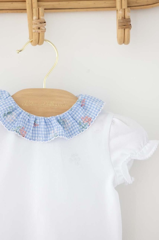 Tartine et Chocolat body din bumbac pentru bebelusi TY11121.60.74 alb