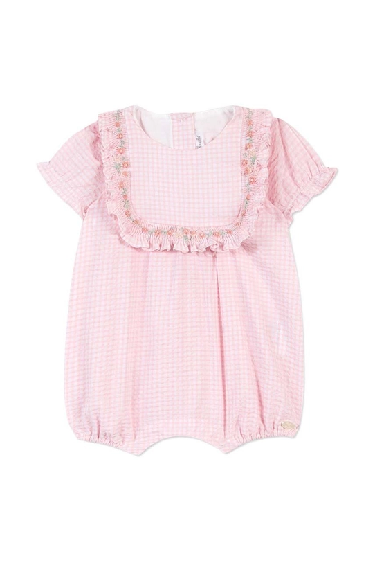 Pamučni kombinezon za bebe Tartine et Chocolat TY33130.80 roza SS24