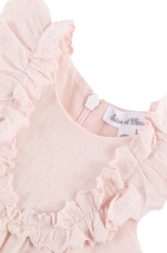 Tartine et Chocolat rampers lniany niemowlęcy różowy TY33030.G.80