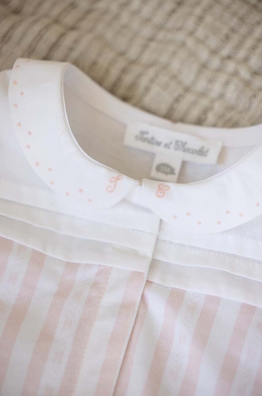 Бавовняний ромпер для немовлят Tartine et Chocolat TY33120.G.49.74 рожевий