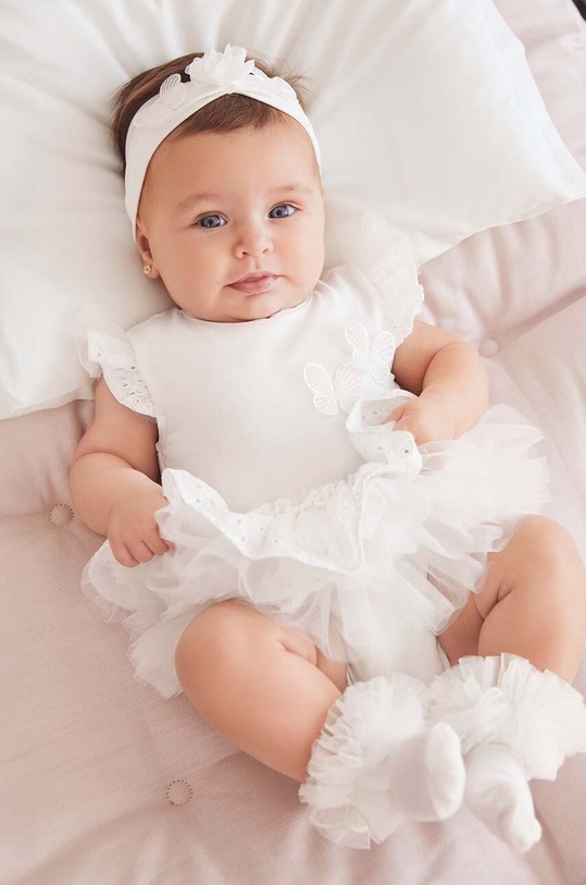 Mayoral Newborn body niemowlęce Produkt niemowlęcy biały 1702.2A.Newborn.PPYH