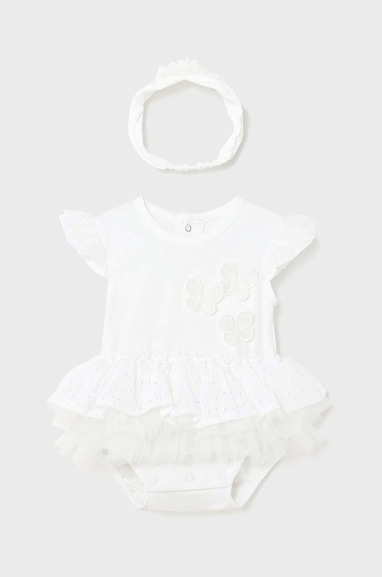 Mayoral Newborn body niemowlęce 1702.2A.Newborn.PPYH biały SS24
