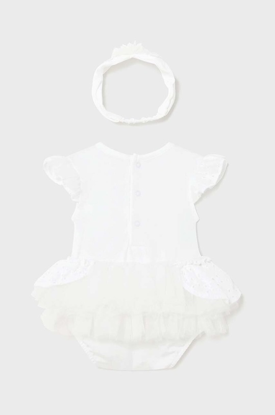 Dziewczynka Mayoral Newborn body niemowlęce 1702.2A.Newborn.PPYH biały