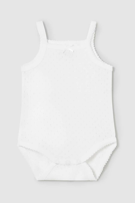 Βαμβακερά φορμάκια για μωρά Mayoral Newborn Βρεφικό προϊόν λευκό 1790.2L.Newborn.PPYH