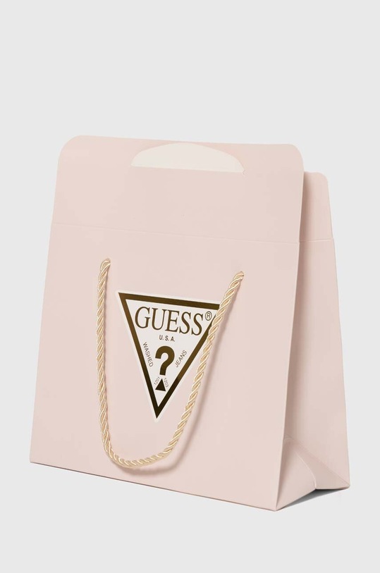 Guess rampers bawełniany niemowlęcy różowy S4GG08.WG5H0.PPYH