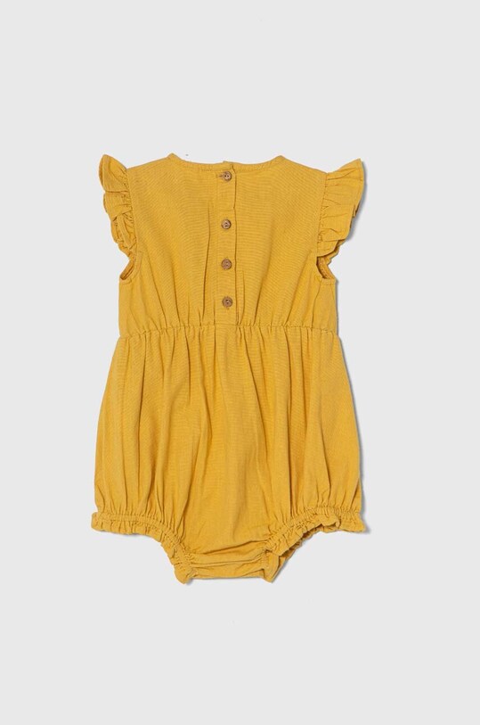 zippy rampers z domieszką lnu niemowlęcy 3105982301 żółty SS24