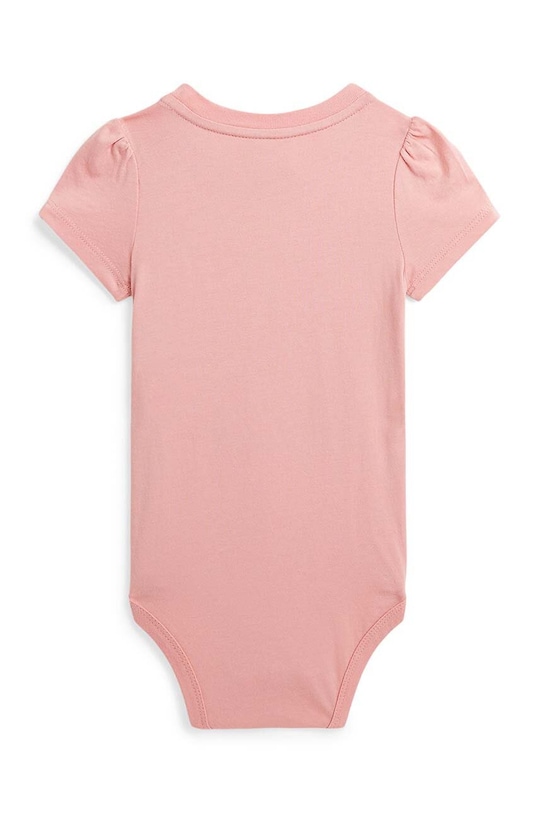 Polo Ralph Lauren body din bumbac pentru bebelusi 310942270001 roz AW24