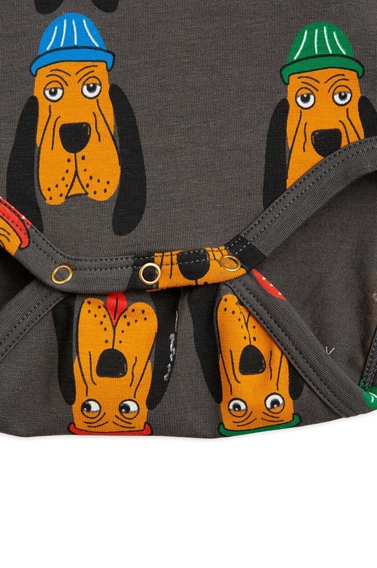 Mini Rodini body niemowlęce 2414010397 szary