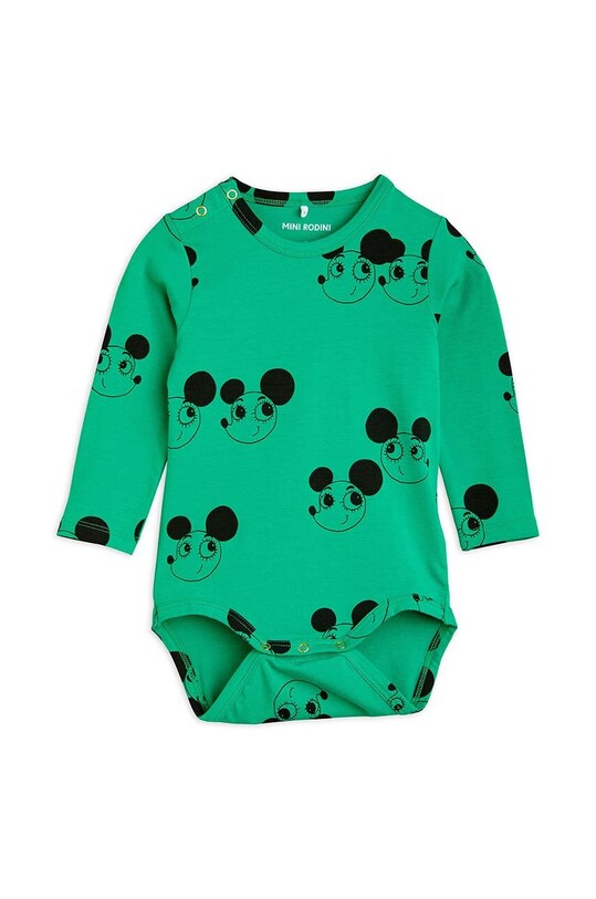 Mini Rodini body niemowlęce Produkt niemowlęcy zielony 2414010675