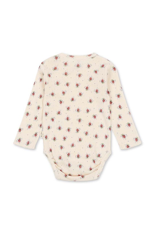 Konges Sløjd body din bumbac pentru bebelusi KS100397 bej SS24