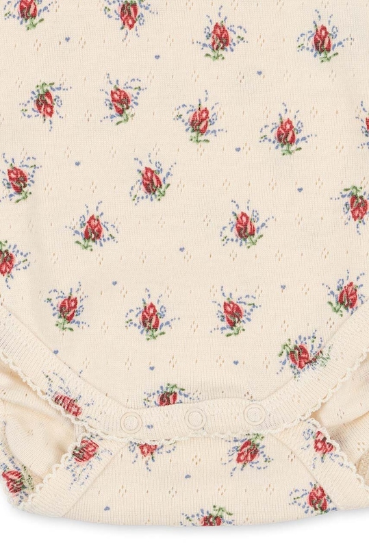 Konges Sløjd body din bumbac pentru bebelusi KS100397 bej